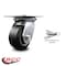 Service Caster 4 Inch Heavy Duty Rubber on Aluminum Caster with Roller Bearing and Swivel Lock SCC-35S420-RAR-BSL - alternate 3